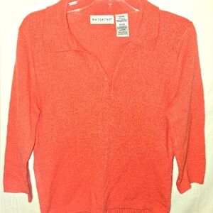 White Stag  Orange Small Linen Blouse